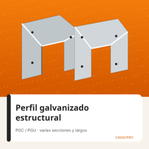 Perfil galvanizado estructural para Steel Framing