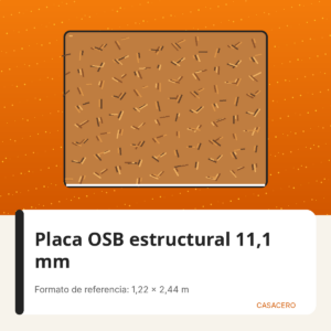 Placa OSB estructural 11,1 mm